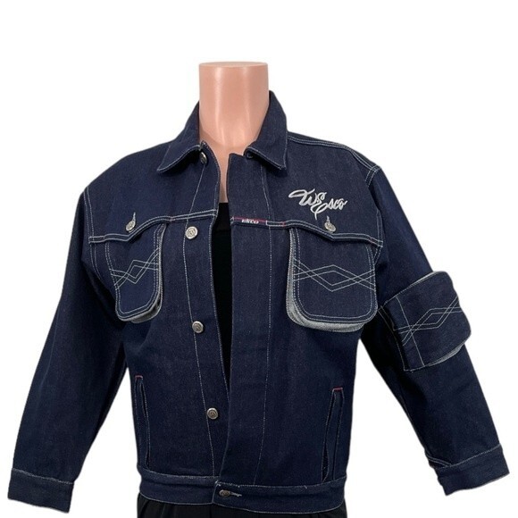 NEW Willie Esco Denim Streetwear Jean Jacket Size SMALL - Picture 2 of 16